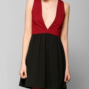 S Sparkle&Fade Deep V Dress